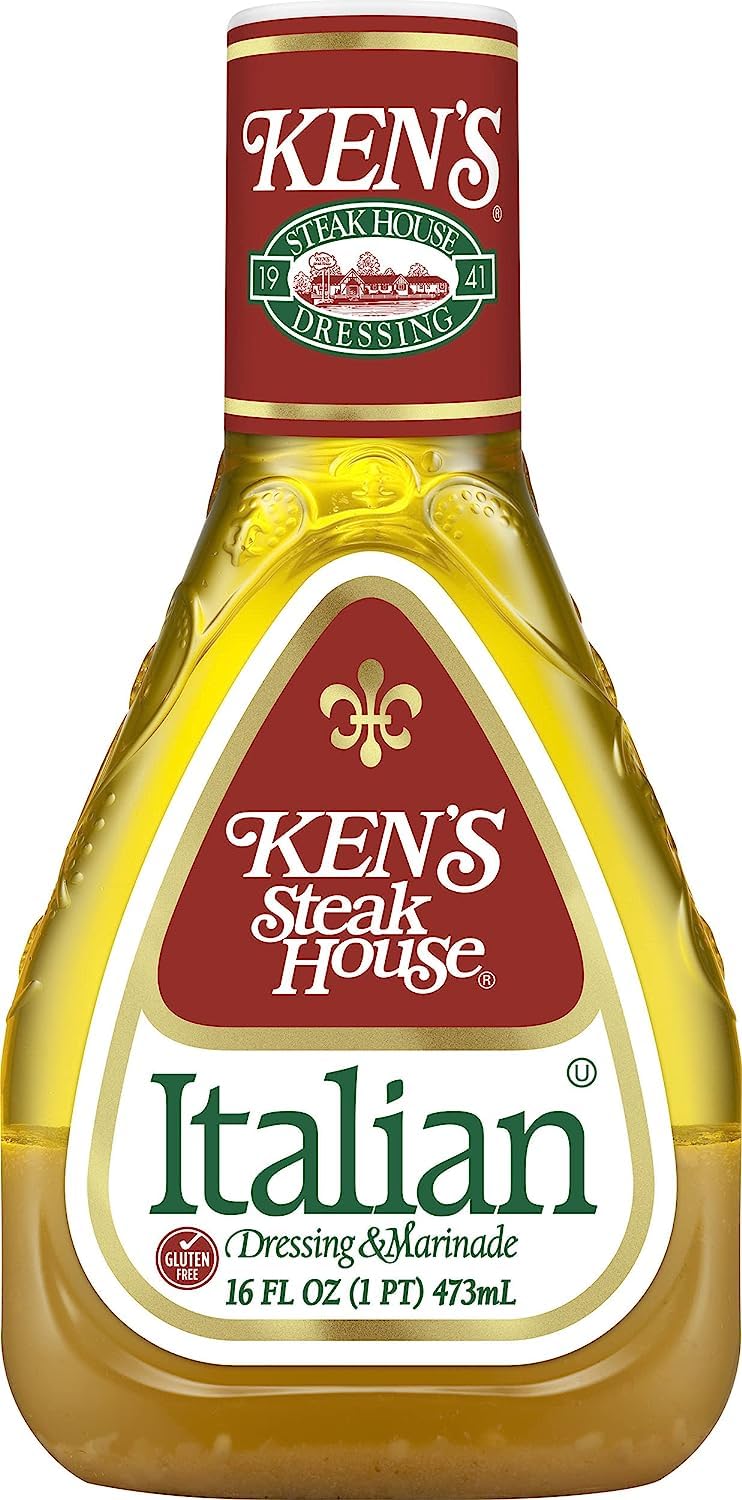 Kens Steak House Italian Dressing & Marinade, 16 Fl Oz, Pack of 3