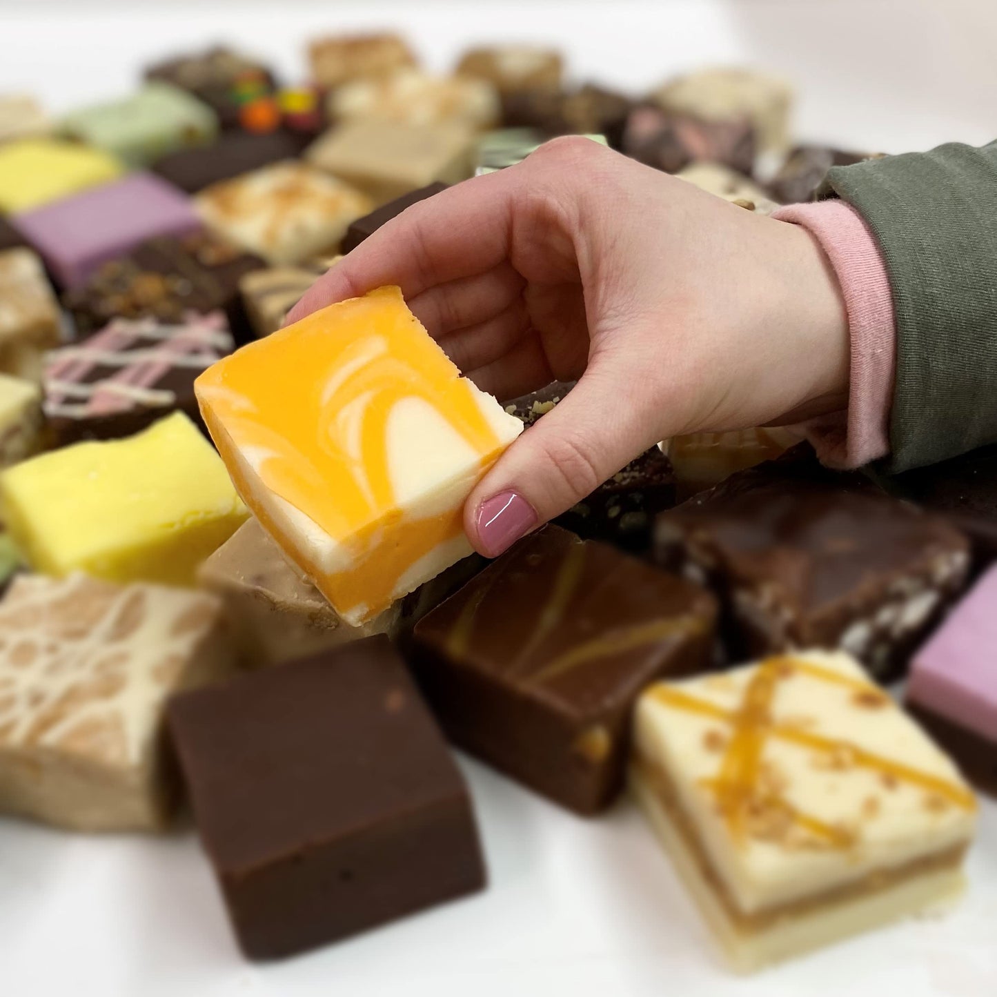 Valley Fudge Orange Cream Artisan Fudge, Gourmet Candy, Half Pound Package