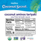Coconut Secret Coconut Aminos Teriyaki Sauce - 10 fl oz - Low Sodium Soy-Free Teriyaki Alternative, Low Glycemic - Organic, Vega