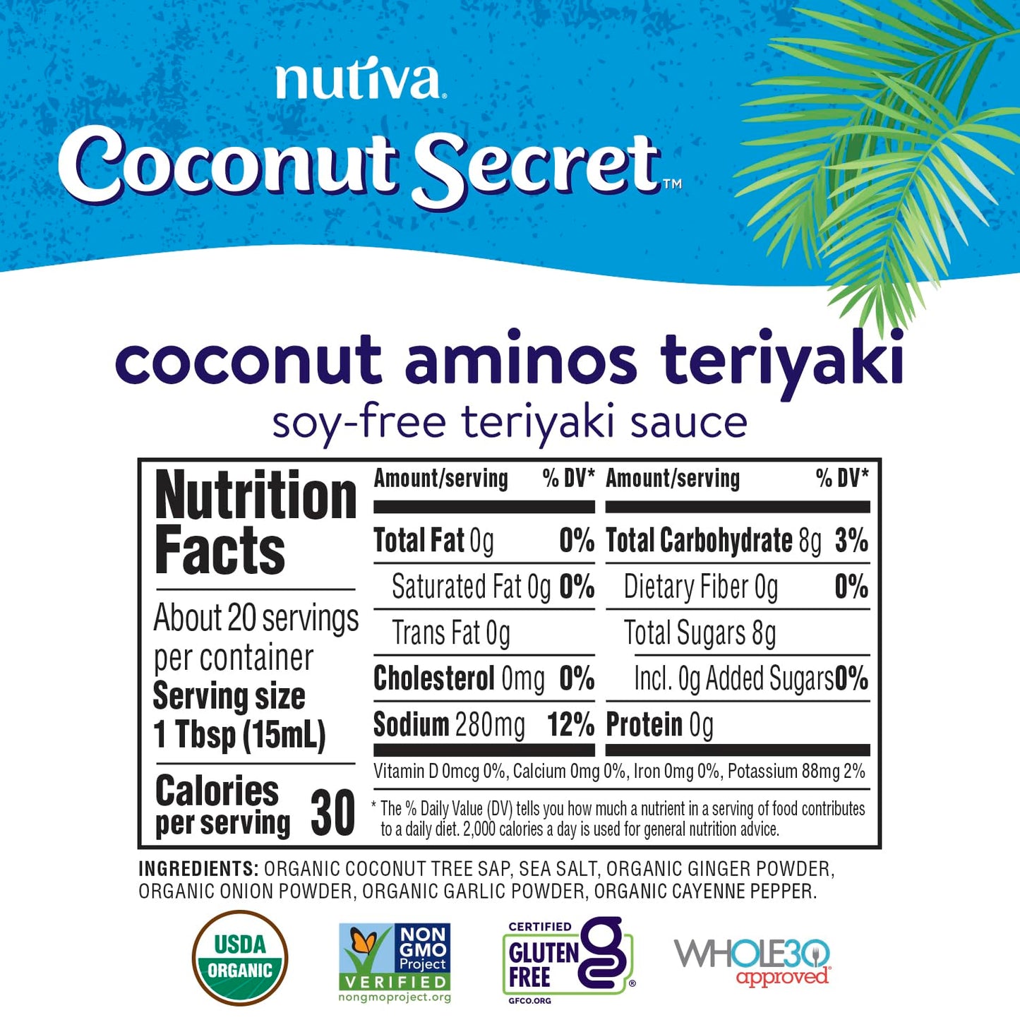 Coconut Secret Coconut Aminos Teriyaki Sauce (2 Pack) - 10 fl oz