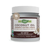 Natures Way Organic Coconut Oil - 16 oz. Gluten , Non GMO Extra Virgin Coconut Oil for Health, Skin, Hair. Cooking and Baking S