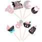 32 Pcs A Baby Is Brewing Halloween Cupcake Toppers Glitter Carriage Bottle Welcome Baby Shower Cupcake Picks For Halloween Theme