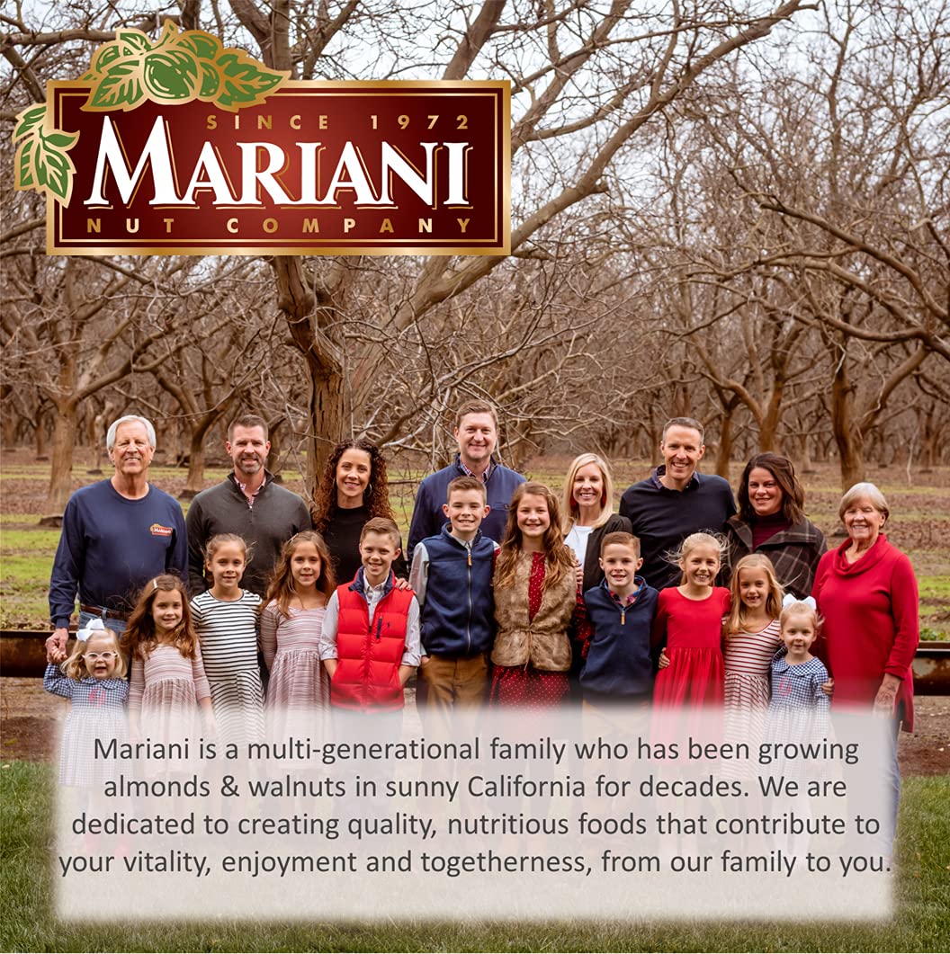 Mariani Nut - Shelled Premium California Walnuts - Gluten Free, Kosher Certified - Stand Up Bag