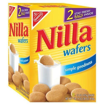 Nabisco Nilla Wafers 30 Oz - Two 15 Oz Pck Box(Pack Of 2)