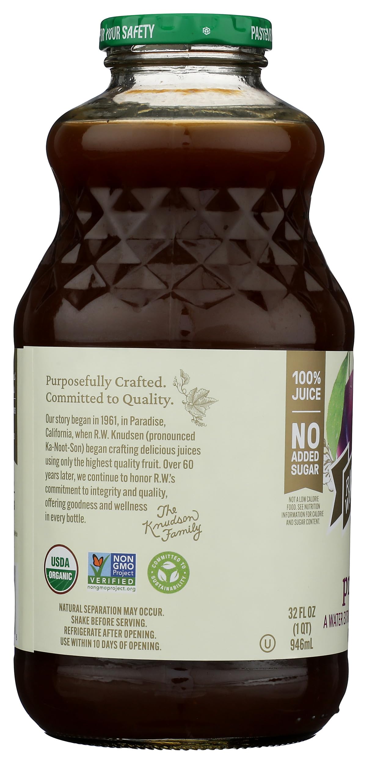 RW KNUDSEN Organic Prune Juice  32 FZ