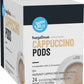 Happy Belly Cappuccino Coffee Pods, Hazelnut Flavored, 24 Count, Compatible with K-Cup Brewers, Creamy Tan