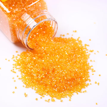 Orange Sanding Sugar For Baking Edible Sparkling Sprinkles Coarse Sugar Crystals For Easter Cake Decoration Cookie Cupcake Toppe