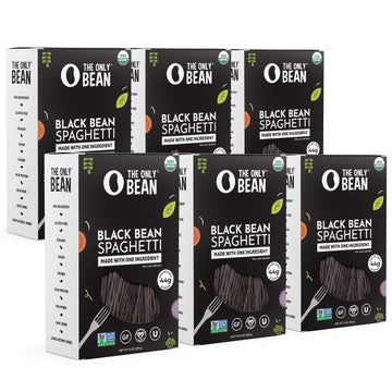 The Only Bean - Organic Black Bean Spaghetti Pasta - High Protein, Keto Friendly, Gluten-Free, Vegan, Non-Gmo, Kosher, Low Carb,