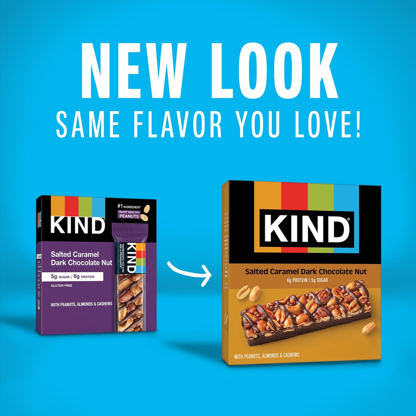 KIND Nut Bars  Salted Caramel Dark Chocolate Nut  Healthy Snacks  Gluten Free  Low Sugar  6g Protein  36 Count