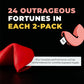Miss Fortunes, Funny Fortune Cookies, The Two-Pack Shakur (Multi-Pack Of 2 Dozen Cookies) (Dirty Dozen + Boozy Dozen), 24.0 Coun