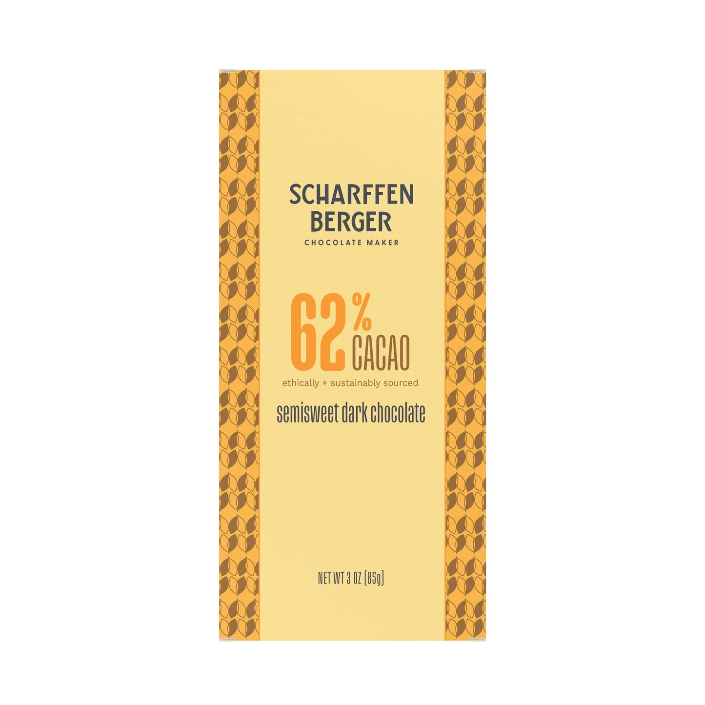 Scharffen Berger Semisweet Dark Chocolate Bar, 62% Cacao, 3 Ounce