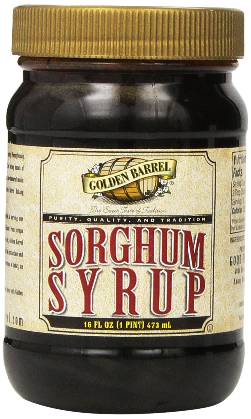 Golden Barrrel Sorghum Syrup Wide Mouth Jar, 16 oz, Pack of 1, Model 1231