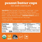 Theo Chocolate Organic Dark Chocolate Peanut Butter Cups,12 Pack
