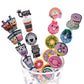 50Pc Concha Straw Toppers,Cute Cookies Straw Toppers For Tumblers,Glass Straw Decoration Charms Fit For 8Mm Straw Home Party Acc