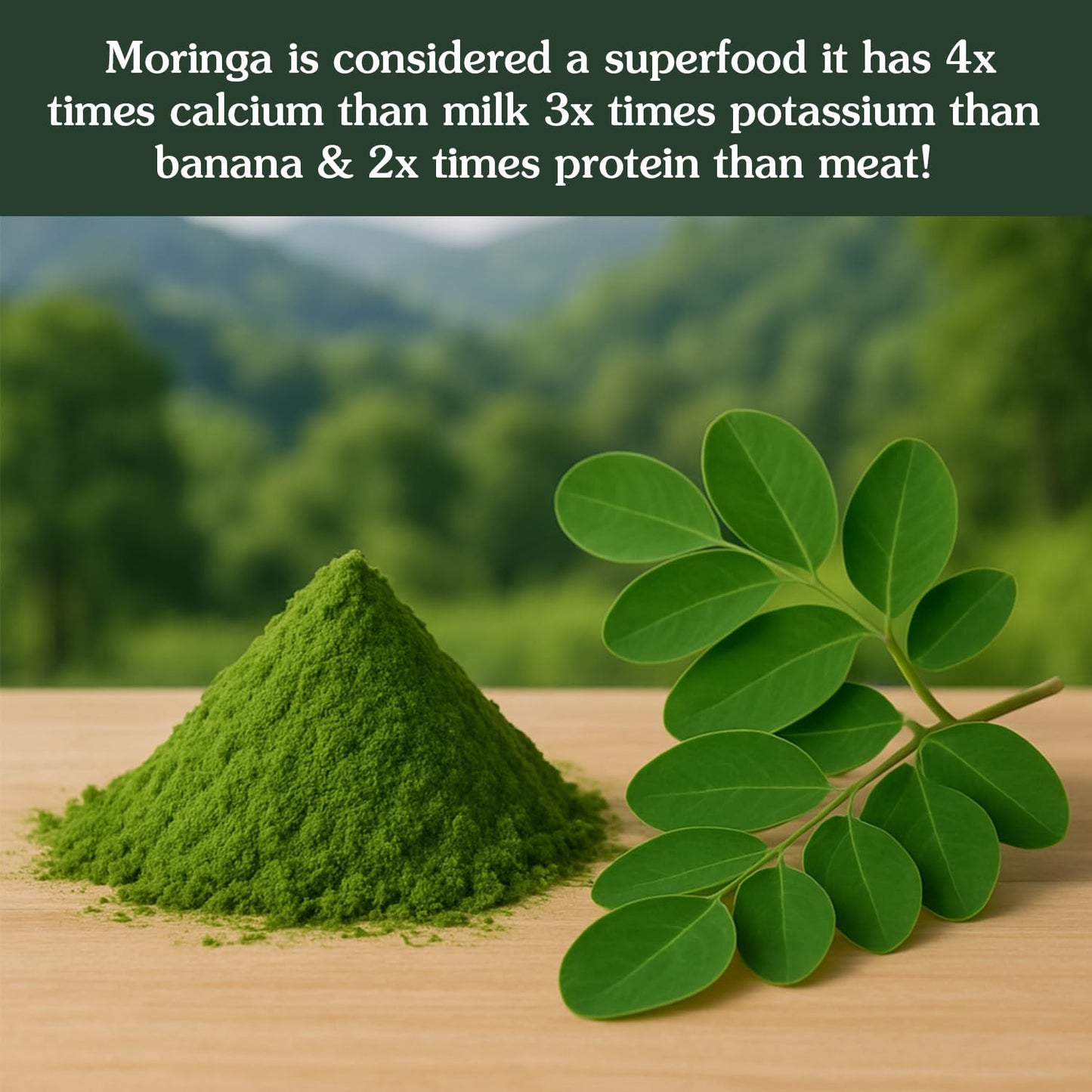 Ancient Roots Moringa Powder 100% Pure & Natural, Non-Gmo, Gluten-Free Finely Ground Moringa Leaf For Smoothies, Teas, And Recip
