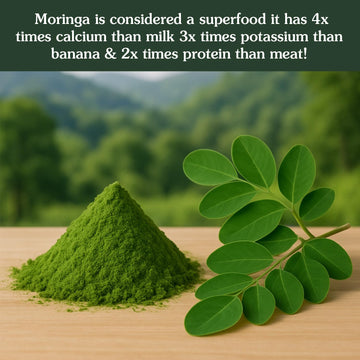 Ancient Roots Moringa Powder 100% Pure & Natural, Non-Gmo, Gluten-Free Finely Ground Moringa Leaf For Smoothies, Teas, And Recip