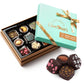 SWEETSIDE CANDY CO. Vegan Dark Chocolate Truffles Gift Box, 9 Pieces, Assorted Chocolates for Gifts