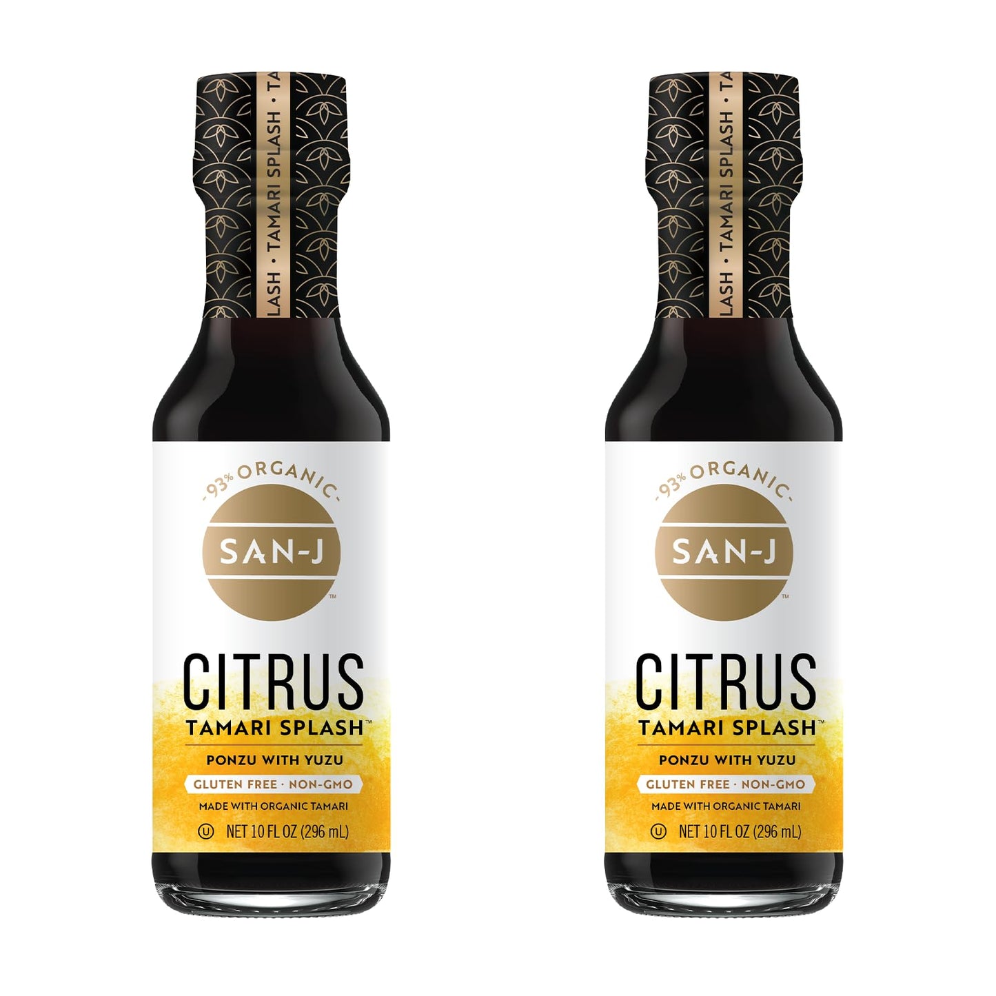 San-J - Fresh and Zesty Citrus Tamari Splash - Ponzu - Specially Brewed - 10 oz. Bottles - 2 Pack