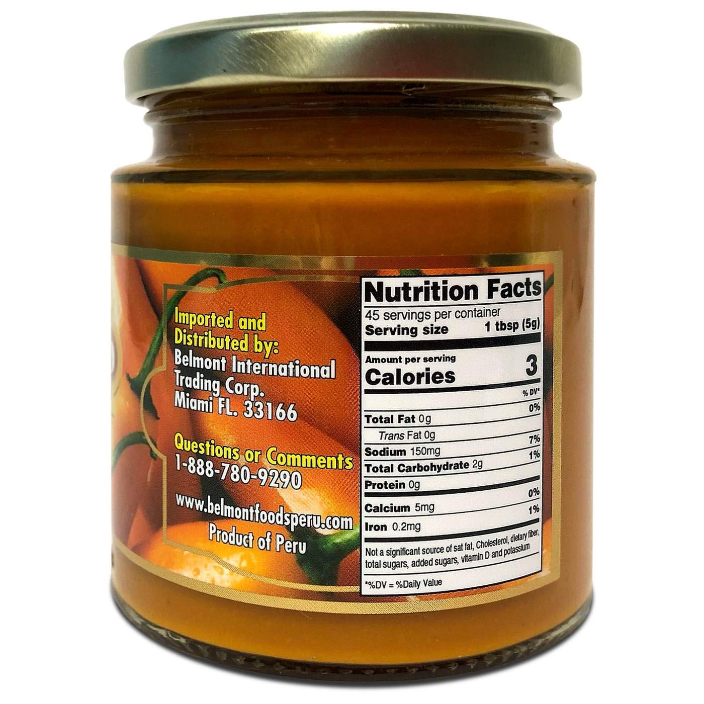 Belmont Aji Amarillo Hot Yellow Pepper Paste (7.5 Oz/220 G)