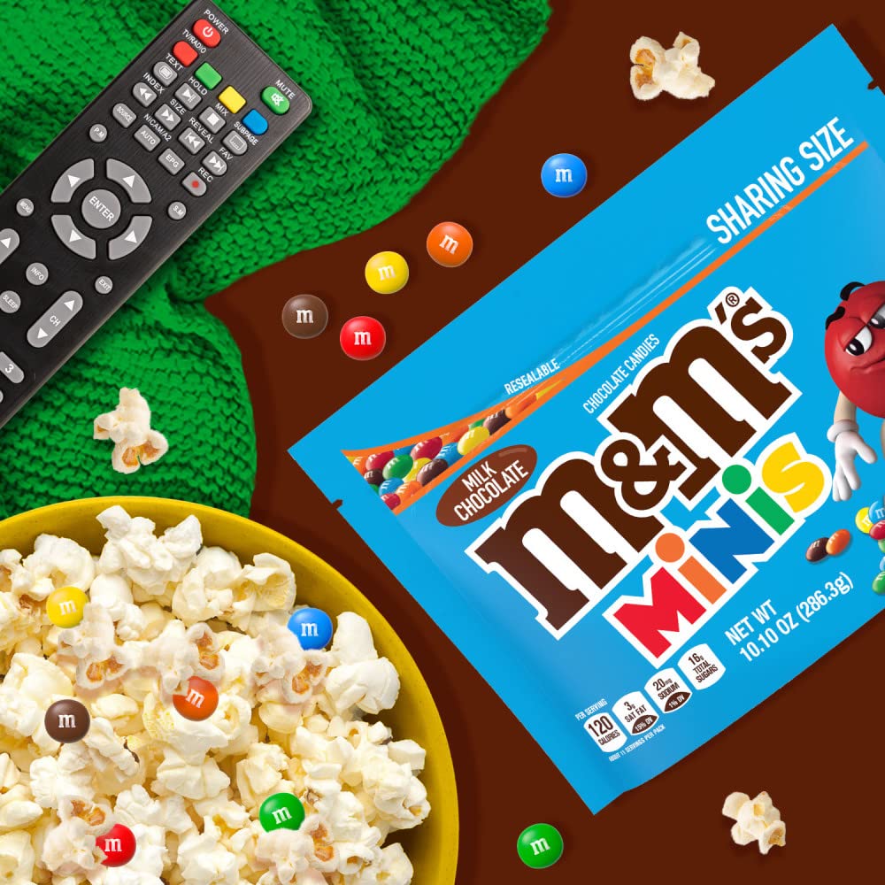 M&M'S Minis Milk Chocolate Candy, Sharing Size 10.1 Oz Bag