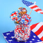 Patriotic Sprinkles For Cake Decorating, Food Grade Red White And Blue Star Sprinkles For Cupcakes Cakes Ice Cream Desserts Cook