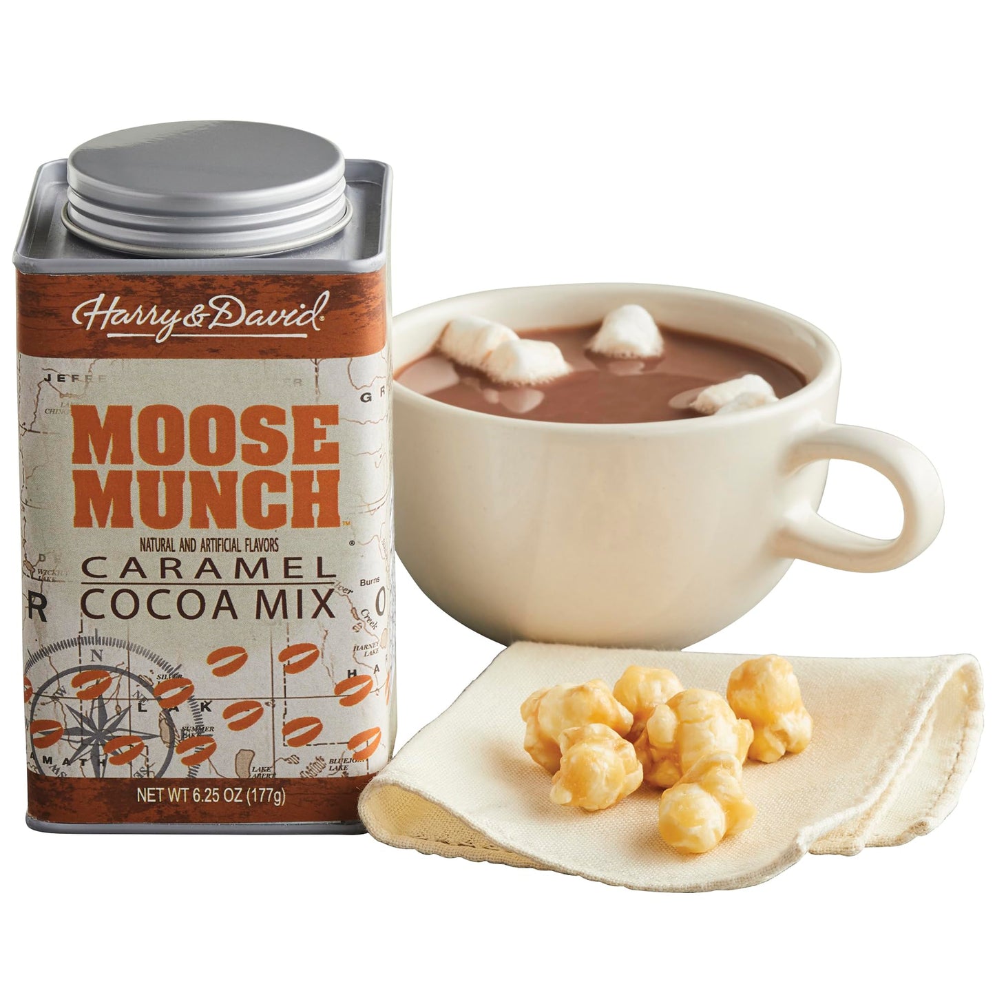 Moose Munch Caramel Hot Cocoa  Gift Set  Kids Stocking Stuffer  Winter Treat