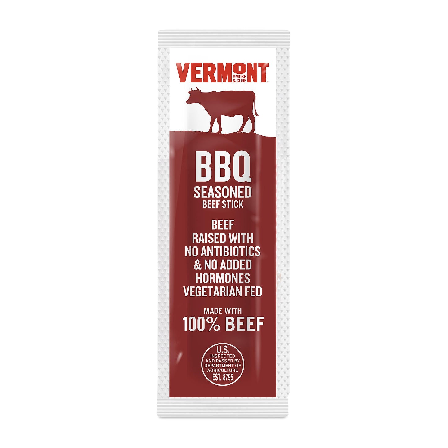 Snack Sticks By Vermont Smoke & Cure - Bbq Seasoned - Beef - Healthy Meat Protein - .5 Ounce - 3Oz Pouch - Pack Of 8