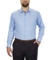 Kenneth Cole Unlisted Mens Dress Shirt Big And Tall Solid , Light Blue, 18 Neck 35-36 Sleeve