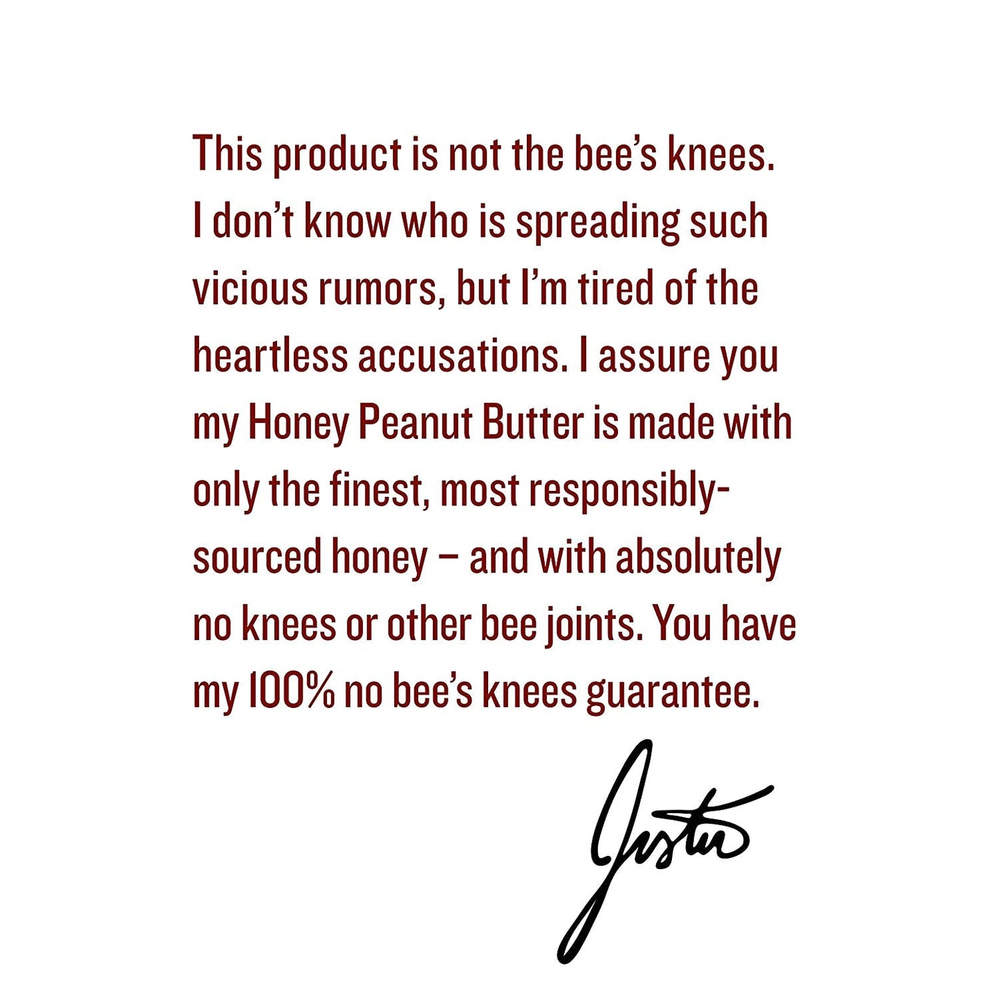 Justins Honey Peanut Butter  Gluten-free  Non-GMO  Responsibly Sourced  28 Ounce Jar (6 Pack)
