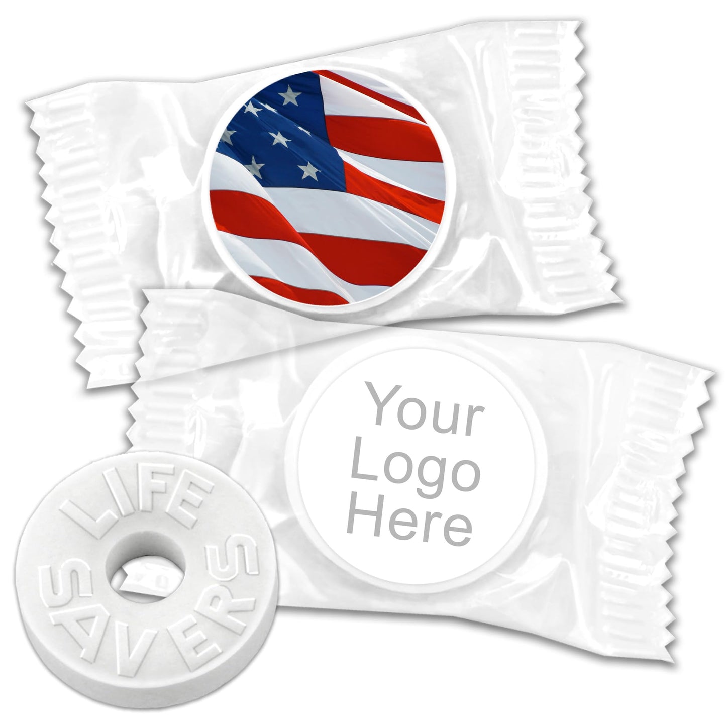 Promotional Life Savers Mints, Custom Life Savers Mints - 100 Quantity - Fully Assembled Promotional Product/Bulk With Your Logo