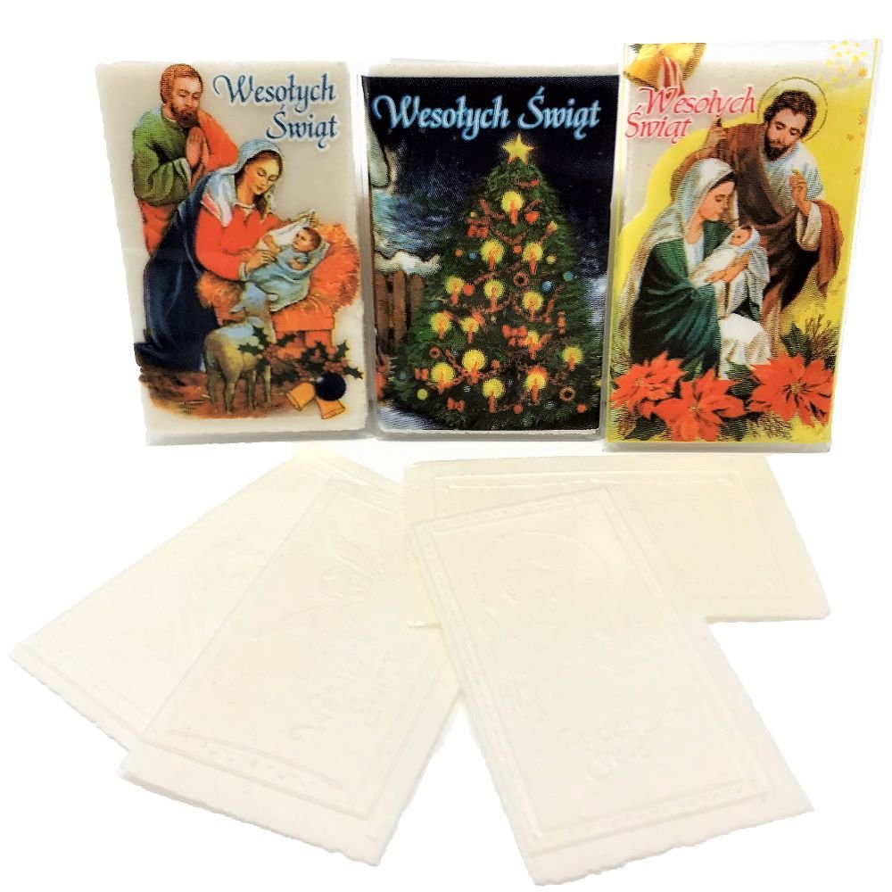 Set Of 20 Polish Christmas Wafers Oplatki (12 Large & 8 Small)