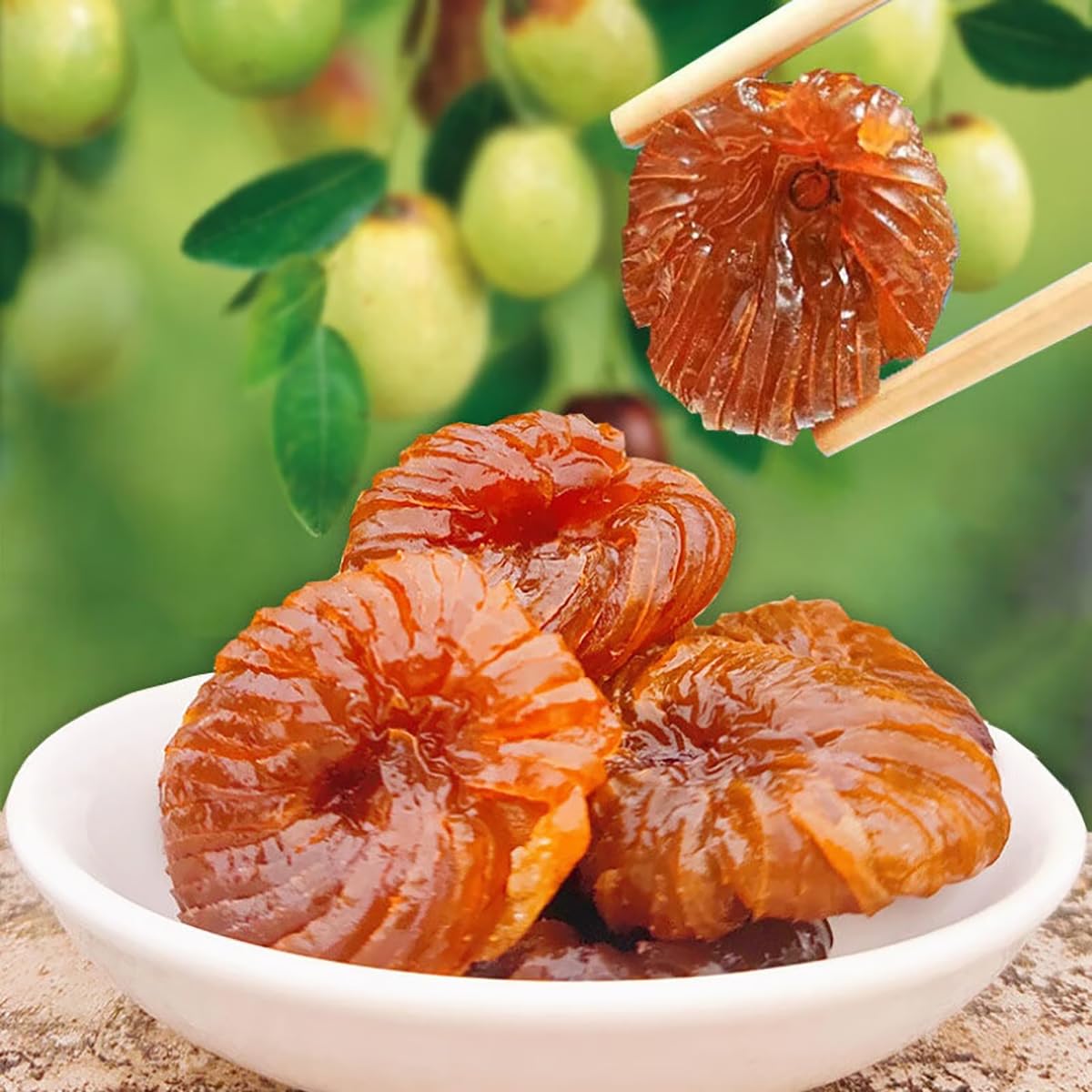 Orchid Jujube 10.58Oz. Dates Honey Jujube Preserved Fruit Candied Fruit Seedless