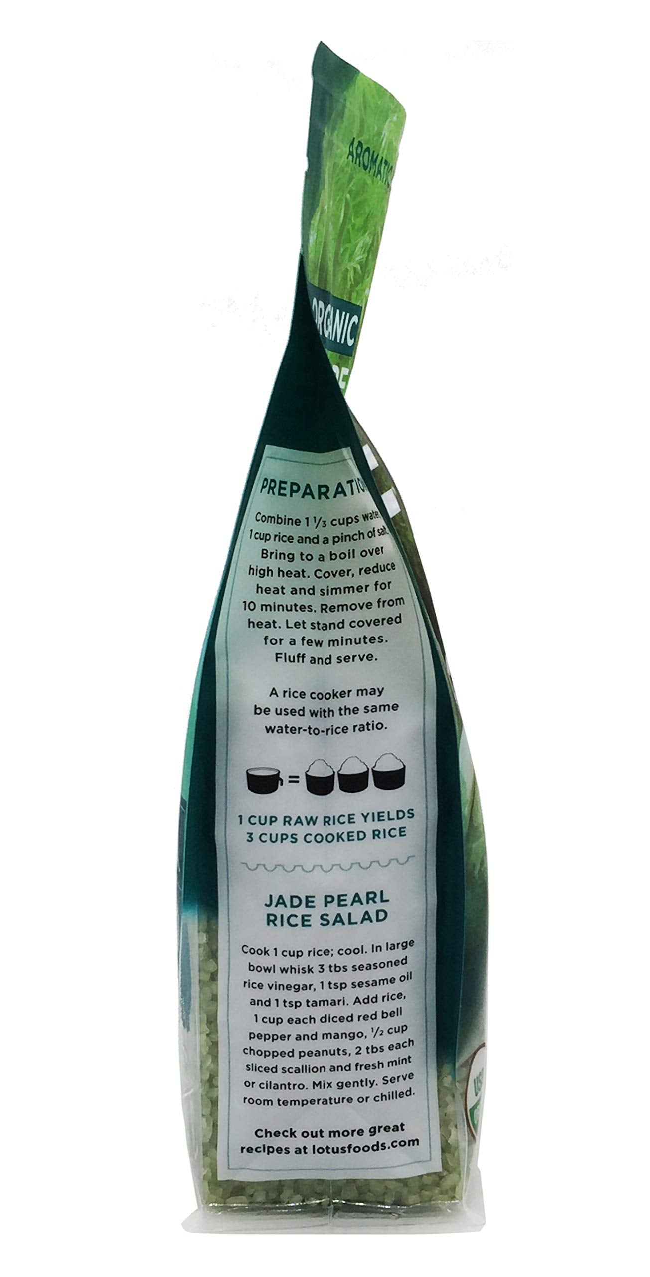 Lotus Foods Organic Jade Pearl Rice, 15 Ounce (Packaging May Vary)