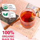 Wt Weetee Organic Black Tea Bags, Organic Black Tea 200 Count, Antioxidant, Caffeinated | Resealable Kraft Bag | Brew Hot Or Iced