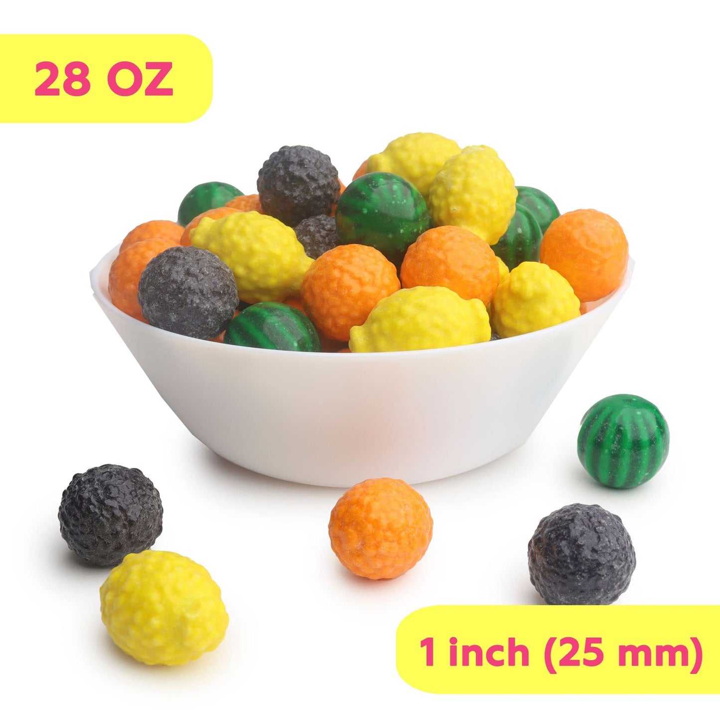 Seedlings Gumballs For Kids - 100 Pcs Seedling Original Gum - Fruit Shaped Gumballs - Chewing Bubble Gum For Kid - Colored Gum B