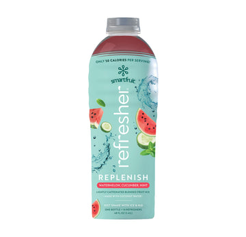 Smartfruit Replenish Refresher Coconut Water - Watermelon, Cucumber, Mint - Low Calorie - 48oz Bottle