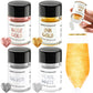 INOCERIS Luster Dust Set, Edible Glitter for Baking & Drinks, 3g, 4 Color Set