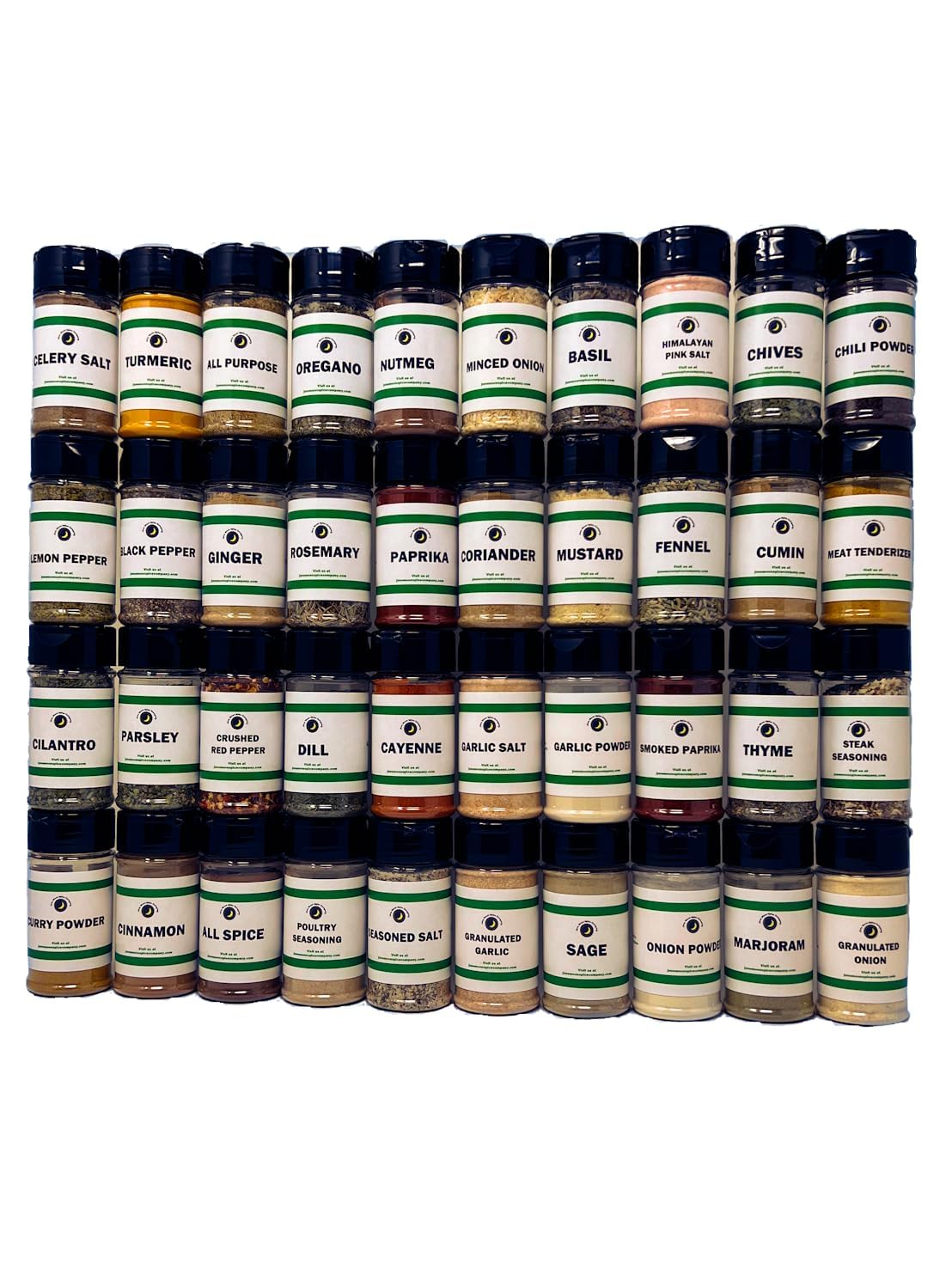 June Moon Spice Company Ultimate Pantry Seasoning Set - 40 Count - All Natural Herbs and Spices - 3.5 Ounce Pack
