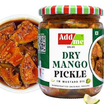 Add Me Dry Mango Pickle 500Gm In Very Home Made Less Mustard Oil Aam Ka Sukha Achar Village Style 500 G Classic Indian Recipe Gl
