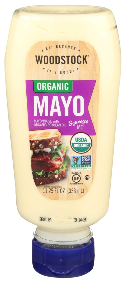 Woodstock Organic Mayonnaise - Squeeze - 11.25 Oz.