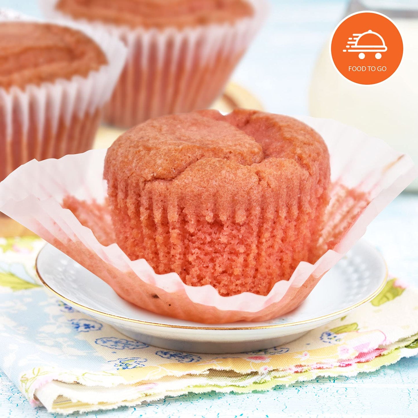 Low Carb Strawberry Muffins [6-Pack] By Carb-O-Licious- Delicious Keto Muffins With Only 3 Net Carbs Each- Sugar Free Healthy Sn