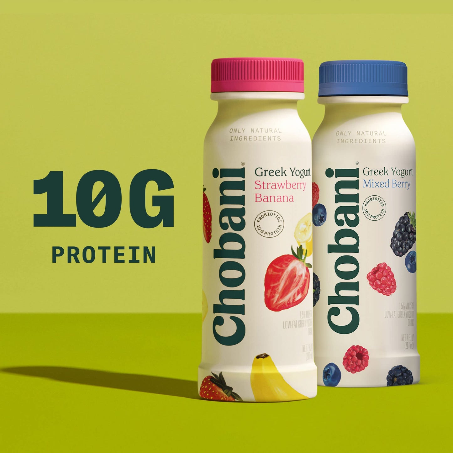 Chobani Mixed Berry Low-Fat Greek Yogurt Drink 7 Fl.oz