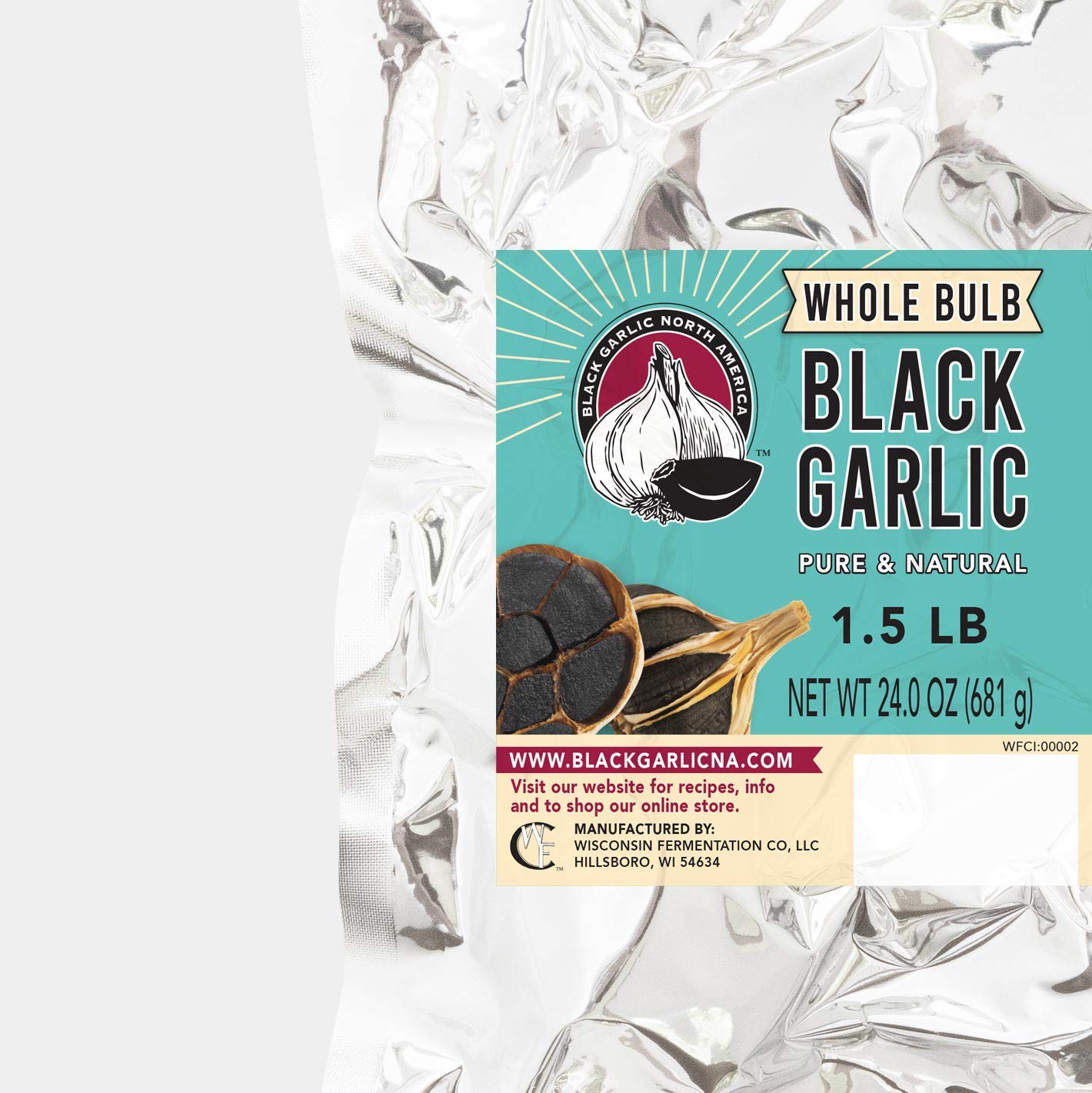 Whole Black Garlic - 1.5 Pounds