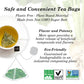 Wild Bliss Organic Wild Yarrow Flower Herbal Tea - Caffeine Free - 75 Plant Based Tea Bags