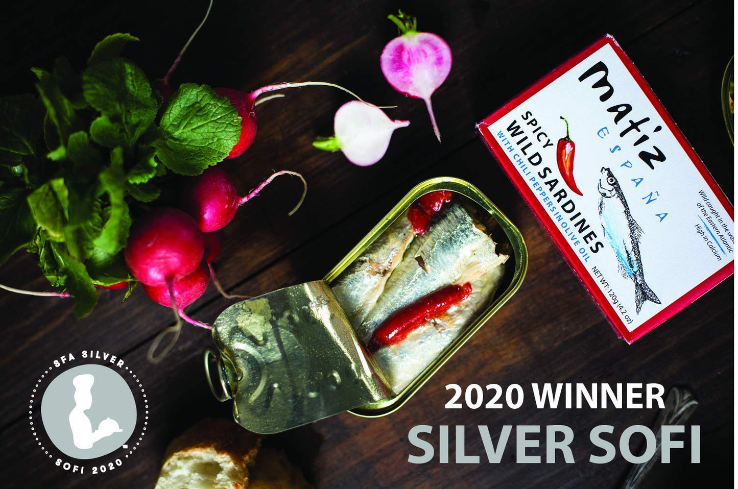 Matiz Spicy Wild Spanish Sardines in Olive Oil and Piri Piri Pepper, 4.2 oz (12 Pack) | Imported from Spain | Wild-Caught and Ha