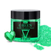 Vividye Edible Glitter Powder - 30g Luster Dust for Drinks, Foods, Cake Decoration - Green Shimmer Dust