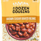 A Dozen Cousins Brown Sugar Baked Beans 10oz (6-Pack) Prepared Food Pouch, Ready to Eat Meal in Seasoned Avocado Oil, Premade Mi