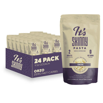 Its Skinny Orzo - Gluten Free Orzo, Low Carb Pasta, Keto & Vegan-Friendly, Konjac Rice, Sugar-Free, High in Fiber, Only 4.5 Calo