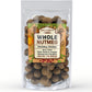 Unpretentious Whole Nutmeg, Gluten Free, 1 lb Resealable Bag, Ideal for Holiday Dishes & Baked Goods