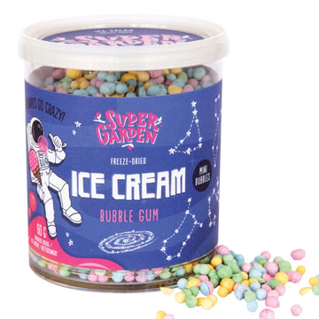 Super Garden Freeze Dried Ice Cream | Bubble Gum Flavour | Flavorful Freeze Dried Candy Enjoyed By Everyone | Tasty Camping Free